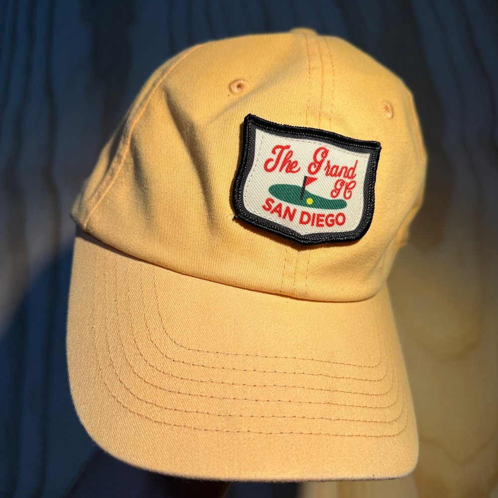 The Grand Del Mar San Diego Golf Hat Peach Orange Cotton X230 OSFA